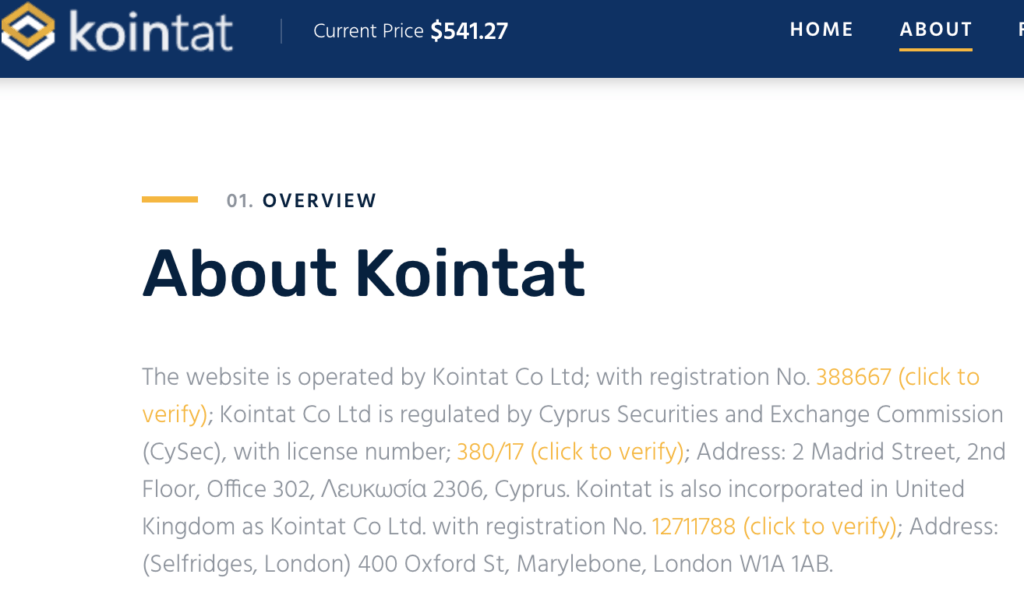 Kointat About
