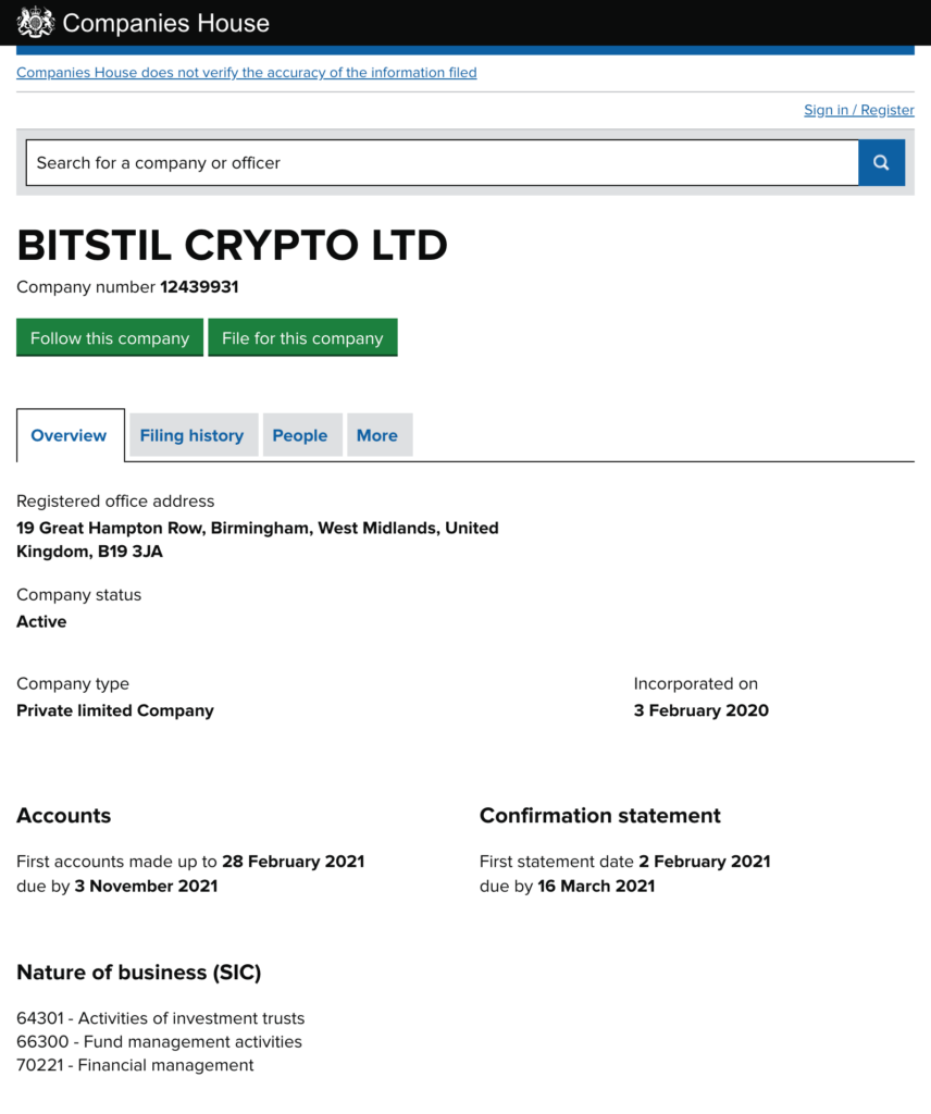 BitStil registration
