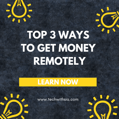 Make money remotely